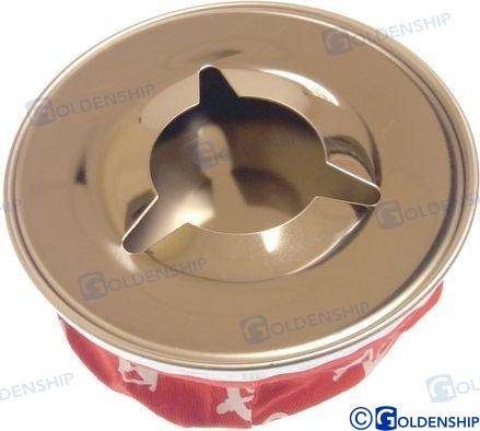 windproof ashtray red ss304