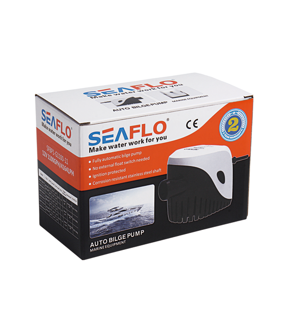 Water pump SEAFLO 1100GPH 75L/min 12V 4A 29mm SFBP1-G600-11