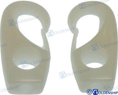nylon hook 4 mm. (2pcs)