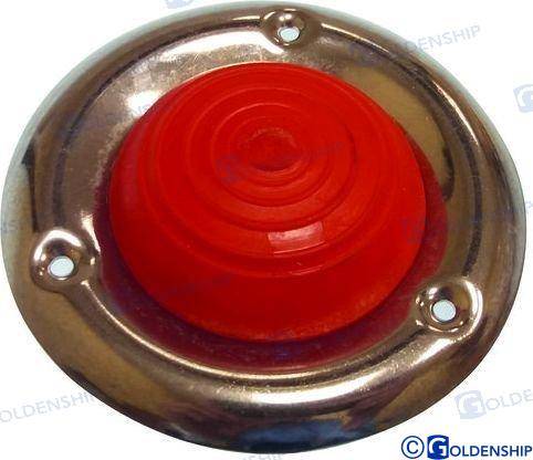 rubber cap with s.s. flange red
