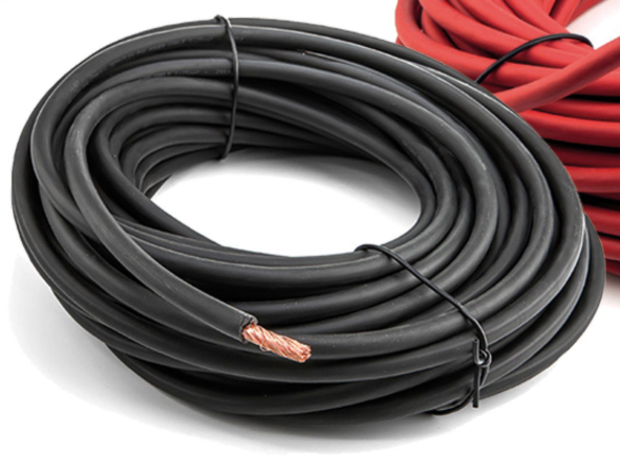 Battery cable 16mm2 - 6 AWG - Outer Ø 8mm Black - soft