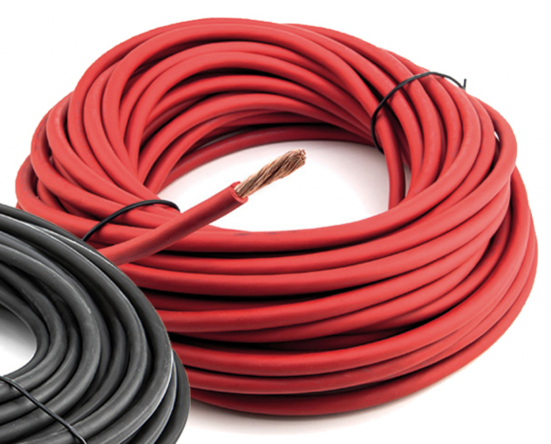 Battery cable 16mm2 - 6 AWG - Outer Ø8 mm - red - soft