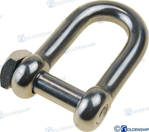 trawling d shackle, screw pin 12mm
