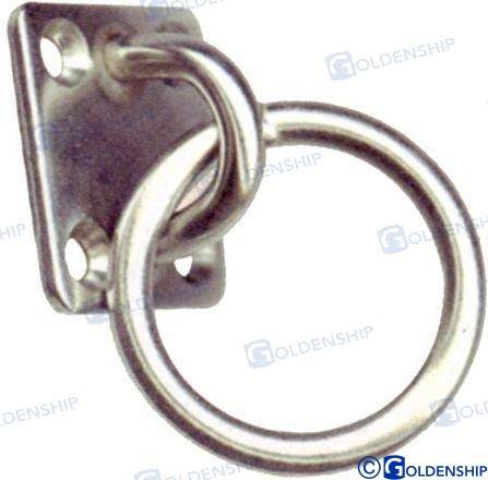 square eye plate with ring 40*35mm