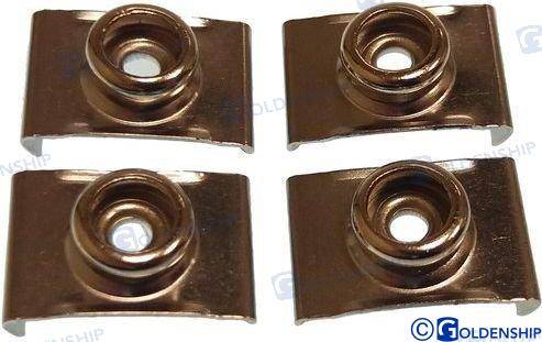 toplock stainless steel 19mm (4pcs)