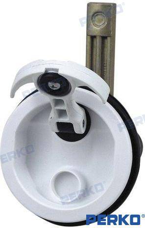 flush latch white