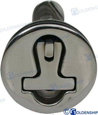 round "t" handle latch with lock