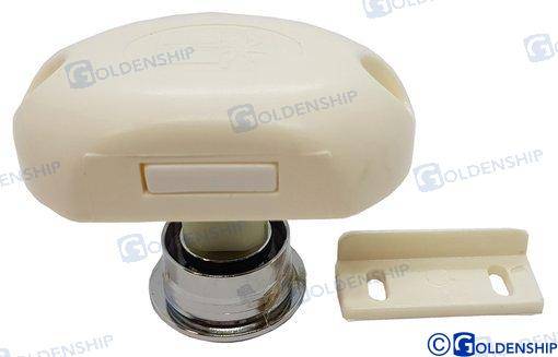 door latch (chromed button)