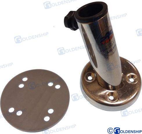 flag pole socket ss. ø 22mm