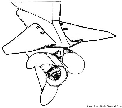 Anti-cavitation wings - (up to 50hp)