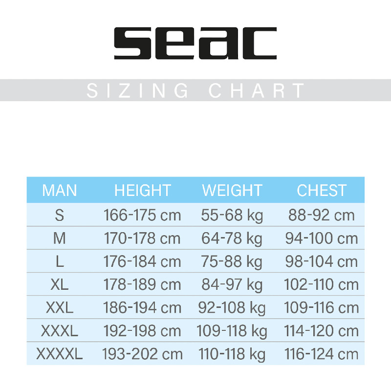 Wetsuit SEAC Relax Man 2.2mm Size L