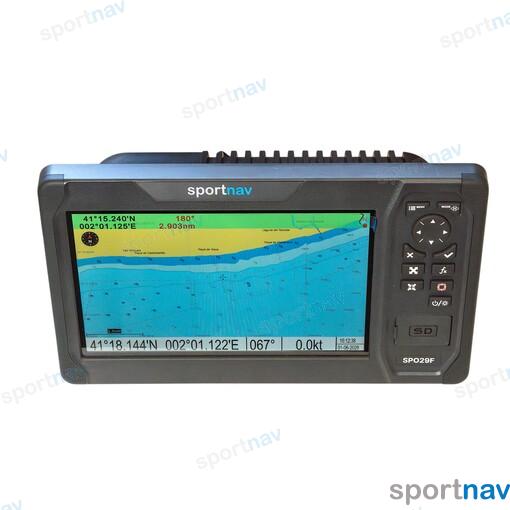 Card Plotter and echolots 9 inches with Baltic Sea card. NMEA2000 and NMEA0183.