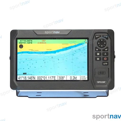 Card Plotter and echolots 9 inches with Baltic Sea card. NMEA2000 and NMEA0183.
