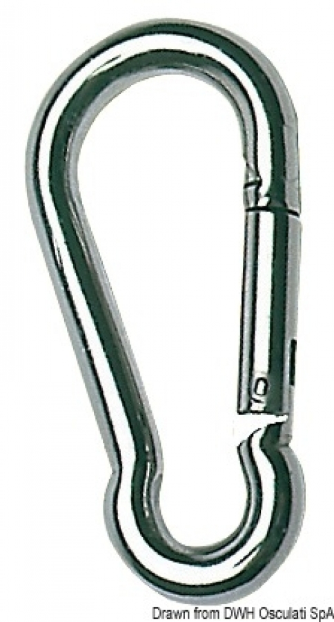 Carabiner hook AISI316 12 mm