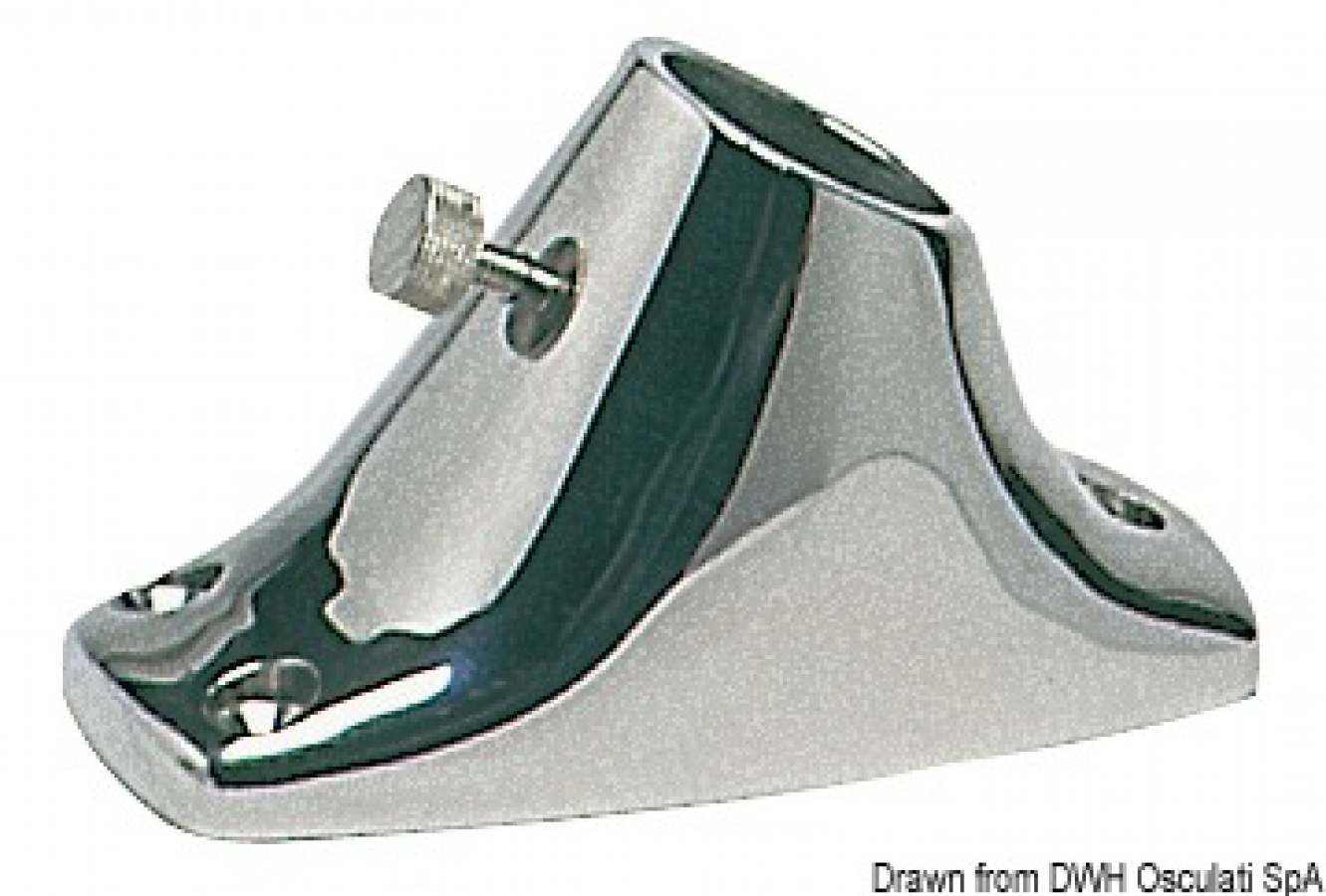 AISI316 base for pole Ø25mm 35.390.10