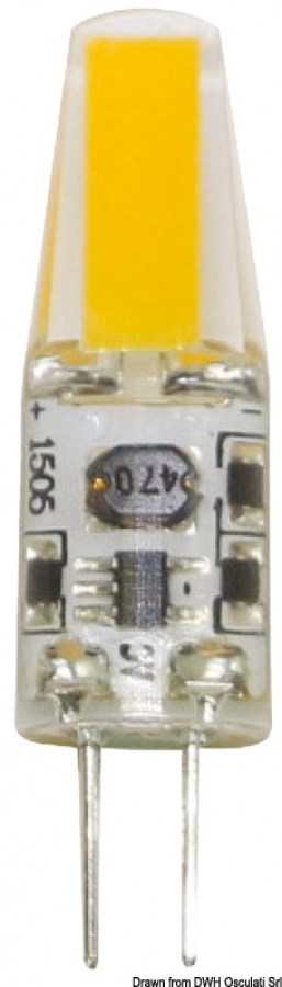 LED light bulb - G4 screw, 360° light 12V 150lumen 3000K