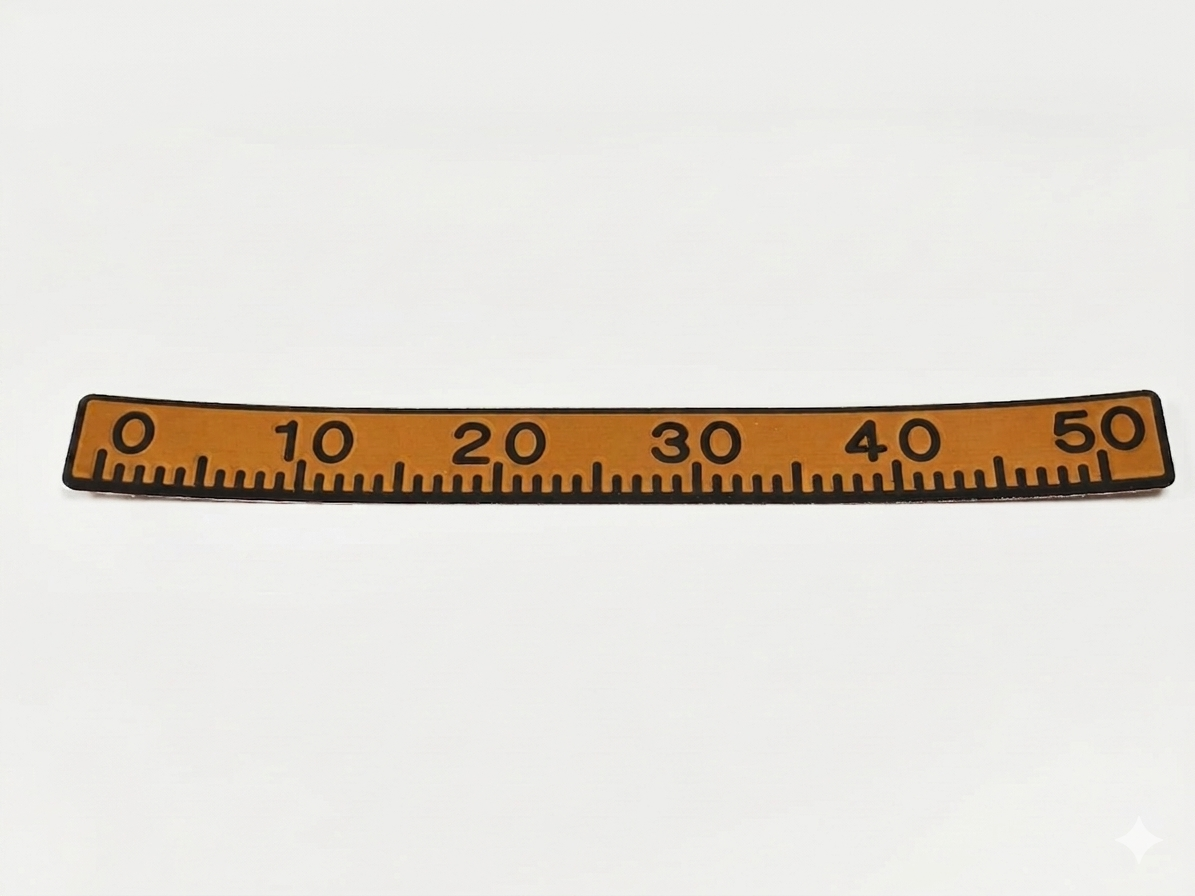Ruler EVA Line 50cm  - brown with black