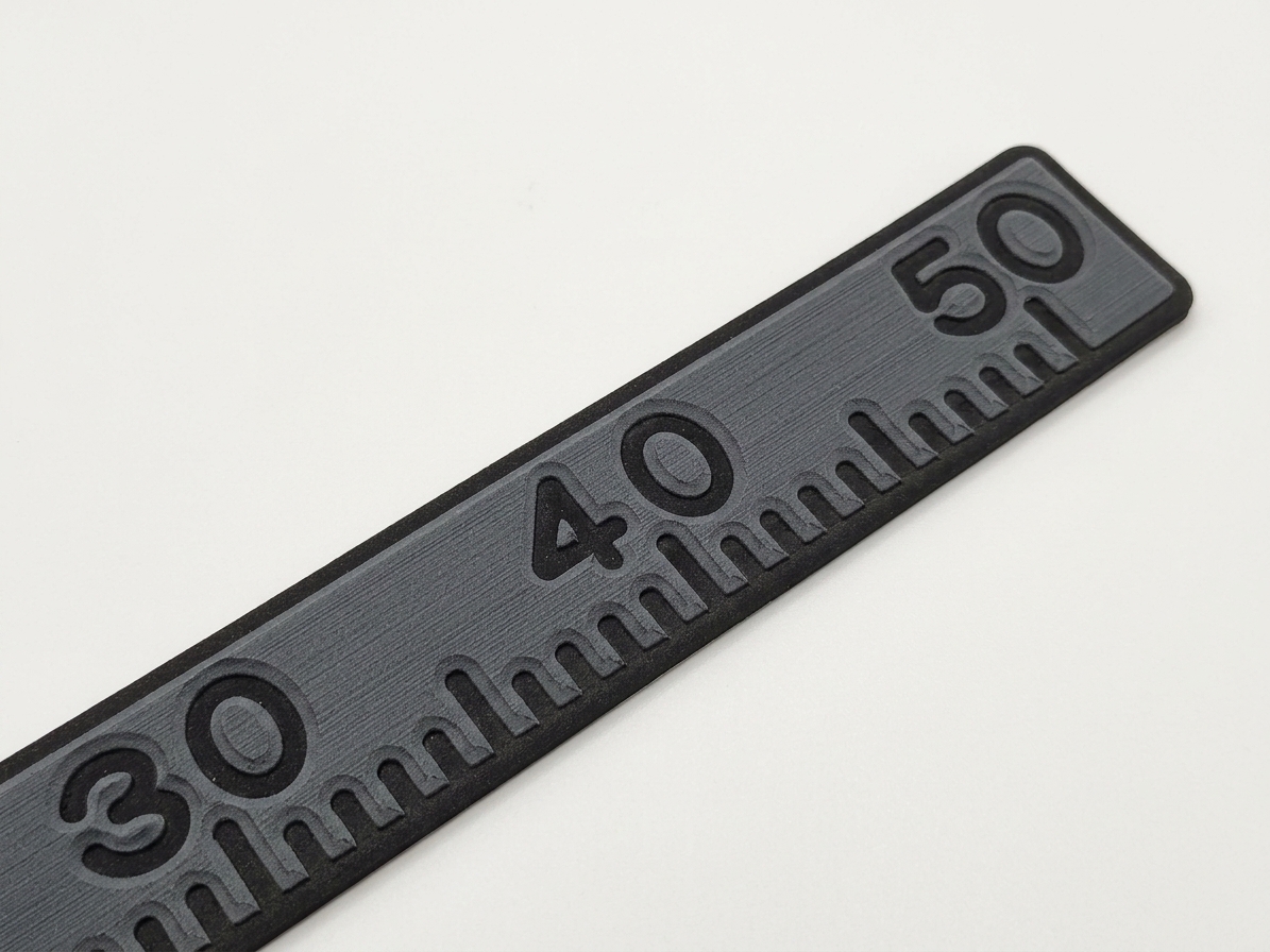Ruler EVA Line 50cm  - grey with black