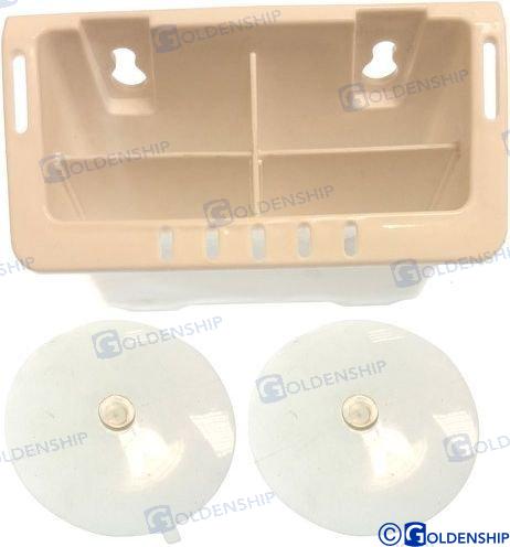 electronics caddy - white