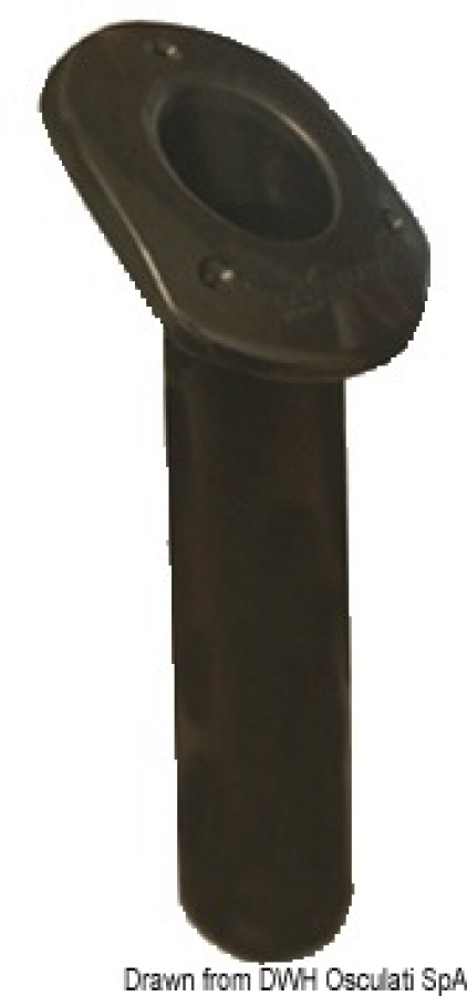 Fishing rod shall be submerged - oval black L -240 mm 30 ° Ø 43mm