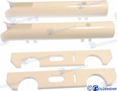 rod holder plastic 3 rods , white