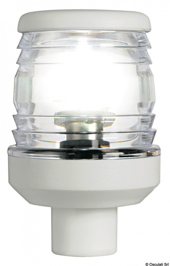 Classic 360° mast head white led light with shank 12/24V 1,7W Ø 60m H 74mm