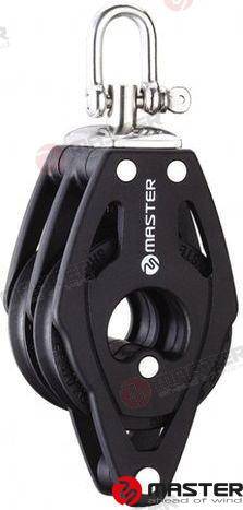 75mm double/becket/swivel shackle block