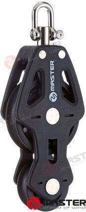 35mm single fiddle/ swivel shackle block