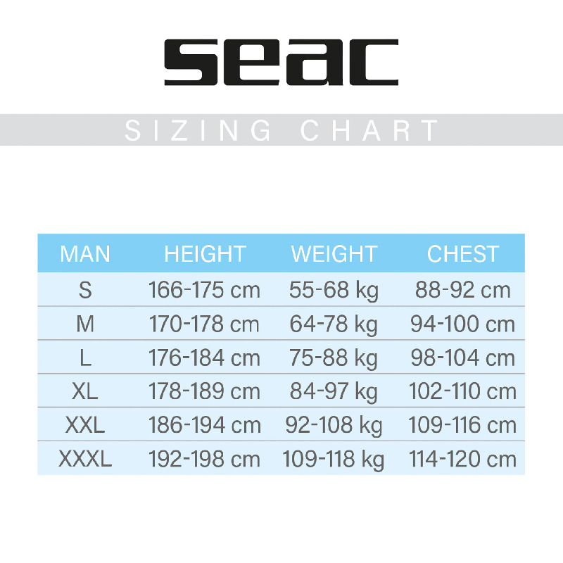 Neoprene shirt SEAC - mens 2.5mm Size XXXL