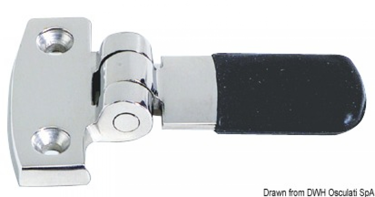Sliding glass and door folding stopper L 74mm 47x18mm AISI316