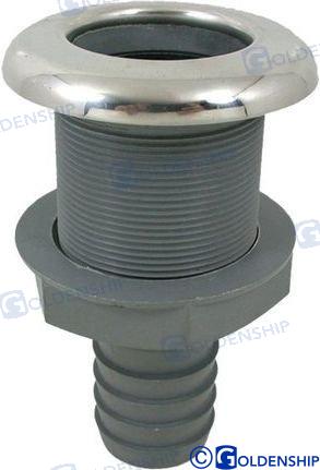 nylon/stainless thruhull -input Ø38mm