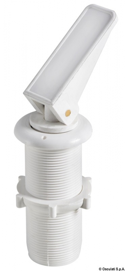 Expandable water drain plug w/bushing white   inside Ø22mm x 78 mm