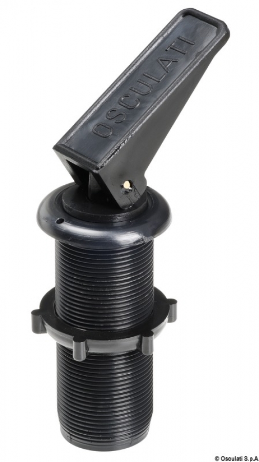 Expandable water drain plug w/bushing black Ø22mm x 78 mm -