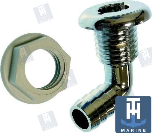 thru hull scupper 90º for Ø19 mm. hose