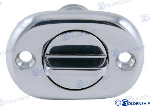 oval drain plug AISI316 Ø12mm