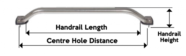 handrails 684 x 610 x 67 mm