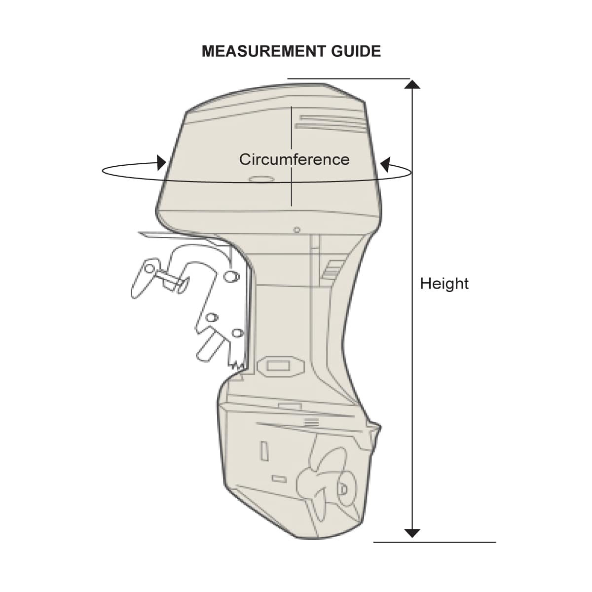 full outboard cover 200 - 300hp