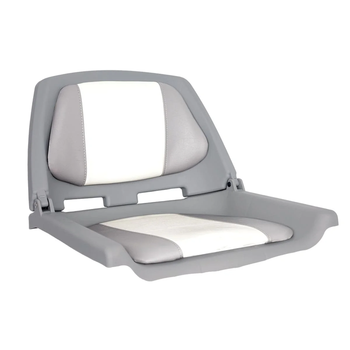 fisherman seat folding padded grey/white