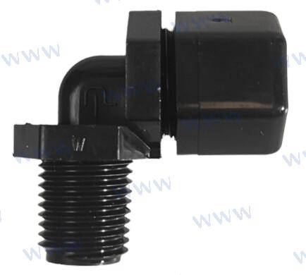 elb90 1/4mptx1/4tu plastic