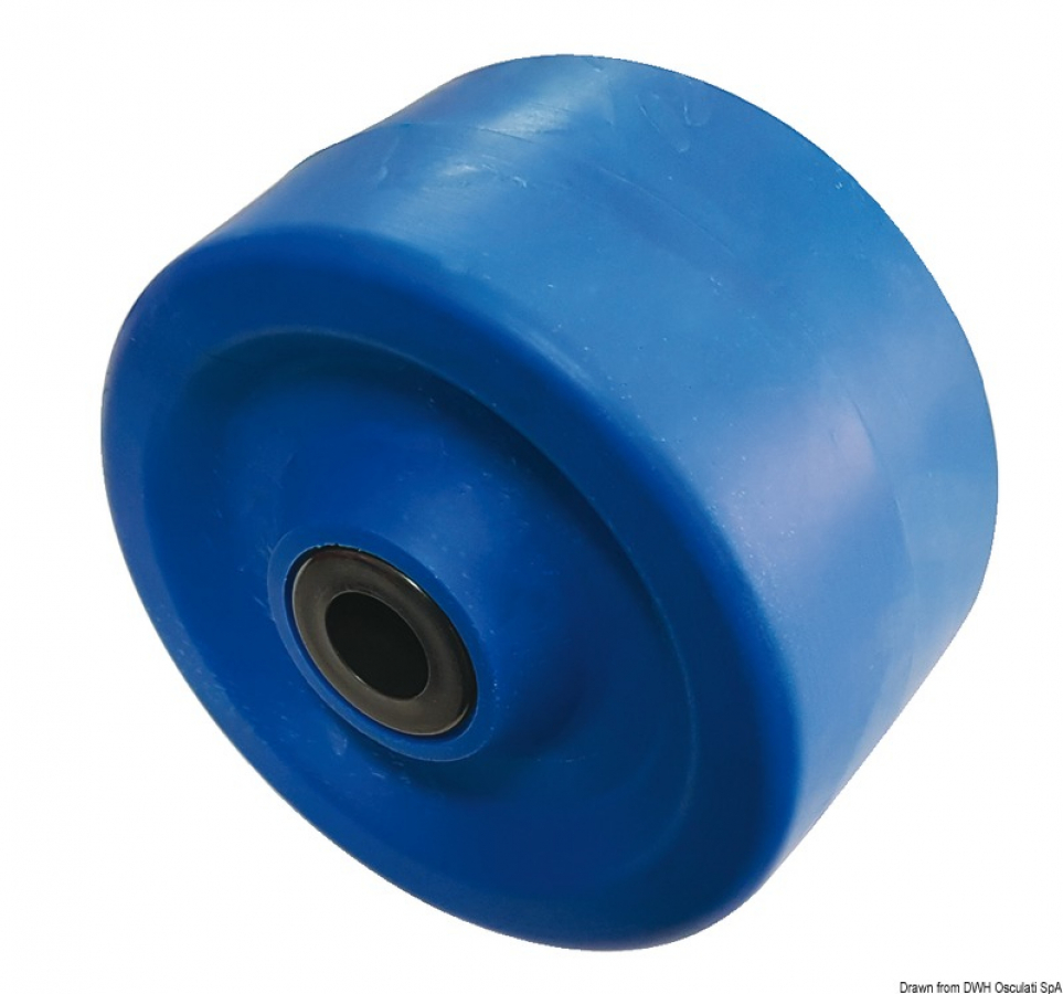 Side roller blue 135x75 mm Ø hole 22 mm
