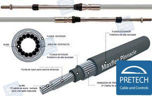 engine control cable 3300s ss 23ft 7,00 m.