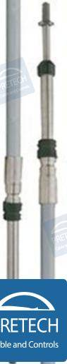 engine control cable 4300c ss 5 ft 1,50 m.