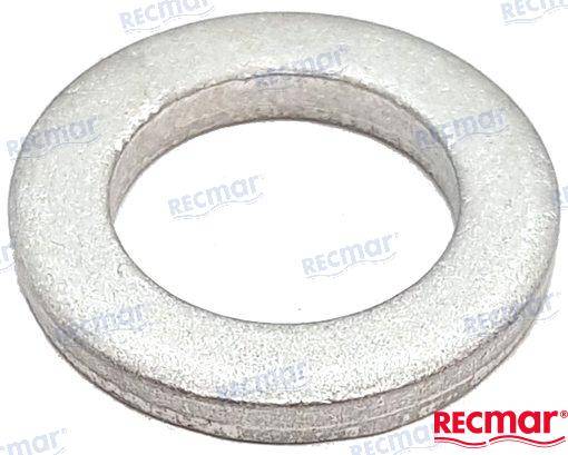 Oil drain plug gasket OEM: OMC: 5030465; Suzuki: 09168-12012, 09168-12012-000