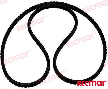 V belt OEM: Mercruiser: 57-65607Q, 57-65607T, 65607Q, 65607T; OMC: 0509302