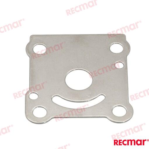 Water pump base plate OEM: Mercruiser: 11592M; Yamaha: 6G1-44323-00, 6G1-44323-00-00, 6G14432300