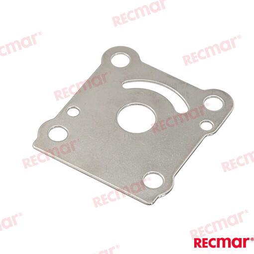 Water pump base plate OEM: Mercruiser: 11592M; Yamaha: 6G1-44323-00, 6G1-44323-00-00, 6G14432300