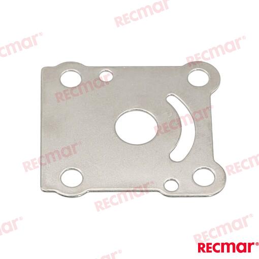 Water pump base plate OEM: Mercruiser: 11592M; Yamaha: 6G1-44323-00, 6G1-44323-00-00, 6G14432300