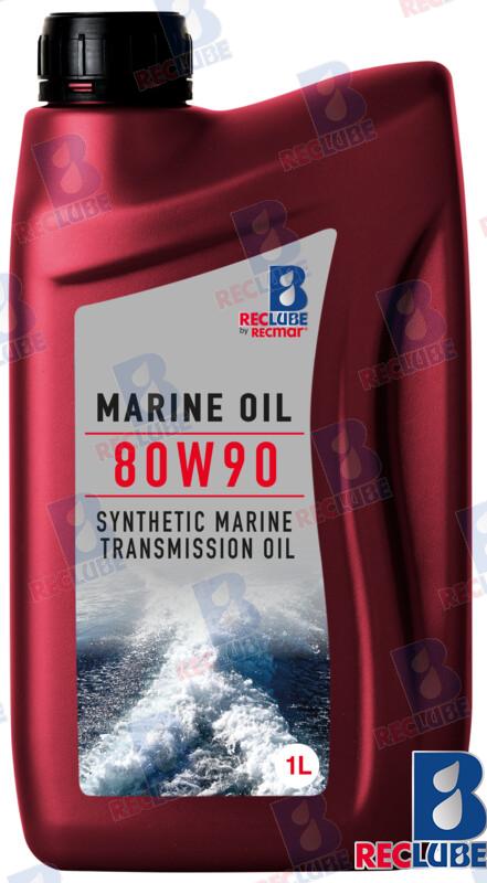 Synthetic gear oil 80W90 1l API GL-5 - green. Suitable for Alpha, Bravo, Cobra, SX drives