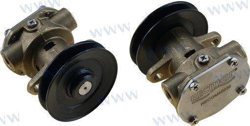 water pump with pulley