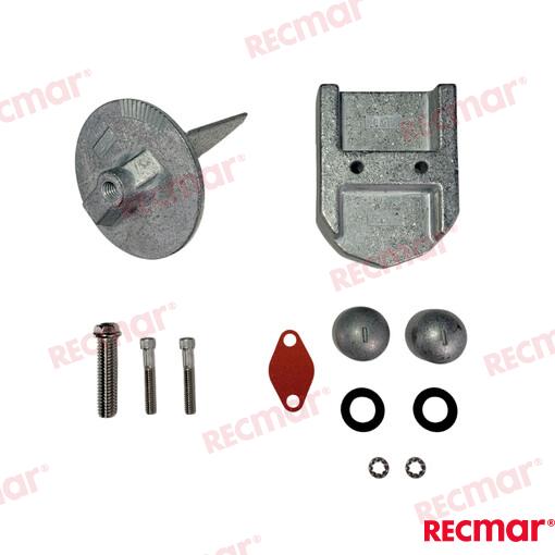 Anode set ALPHA ONE Gen 1 Mg OEM: Mercruiser: 888755K02, 888755Q04, 888756A1, 888756A2, 888756K01, 888756K02, 888756Q01, 888756Q02